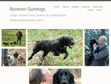 Tablet Screenshot of byrecocgundogs.co.uk